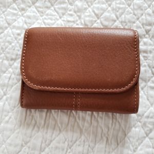 Coach pebble leather wallet